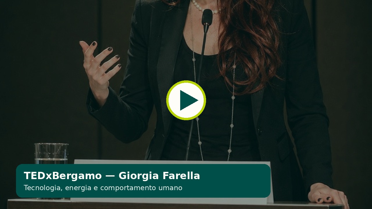 Anteprima dello speech TEDxBergamo di Giorgia Farella